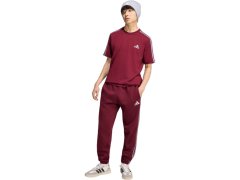 Pánské kalhoty adidas Essentials 3-Stripes Fleece Tapered Cuffed v barvě bordó KY4134 5