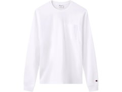 Pánské tričko Champion LS Tee, bílé, 222507 WW001 1