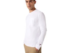 Pánské tričko Champion LS Tee, bílé, 222507 WW001 3