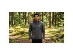 Pánská softshellová bunda Geographical Norway ROYAUTE DGREY-ORANGE GTX MEN 068 (WW4643H/GN-DARK GREY / ORANGE) 2