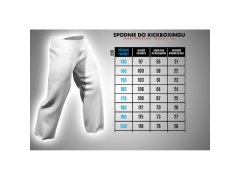Kickboxerské kalhoty MASTERS SKBP-M 4