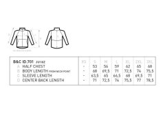 B&C ID.701 Pánská 2-vrstvá softshellová bunda 01.0062 white 2