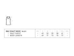 B&C Exact Move Pánské tričko bez rukávů 01.0201 white 3