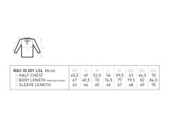 B&C ID.001 LSL Pánské piqué polo s&nbsp;dlouhým rukávem 01.0I12 black 2
