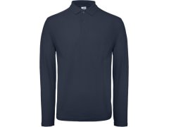 B&C ID.001 LSL Pánské piqué polo s dlouhým rukávem 01.0I12 navy 1