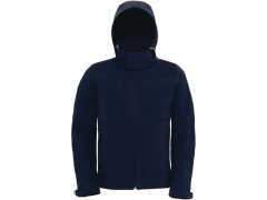 B&C Hooded Softshell /men Pánská 3-vrstvá softshellová bunda s kapucí 01.1950 navy 2