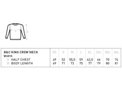 B&C KING Crew Neck_° Pánská mikina 01.U01K aqua green 5