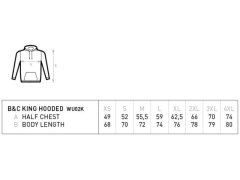 B&C KING Hooded_° Pánská mikina s kapucí 01.U02K black pure 5