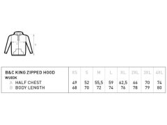 B&C KING Zipped Hood_° Pánská mikina s kapucí 01.U03K dark cherry 4