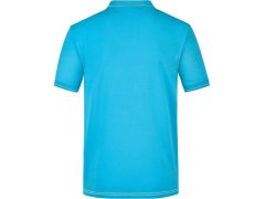 Daiber JN 569 Pánské žerzejové elastické polo 02.0569 aqua/white 7