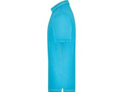 Daiber JN 569 Pánské žerzejové elastické polo 02.0569 aqua/white 8