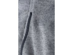 Daiber JN 589 Pánská pletená fleecová bunda s kapucí 02.0589 light melange/carbon 3