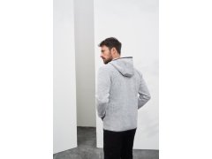Daiber JN 589 Pánská pletená fleecová bunda s kapucí 02.0589 red melange/black 5
