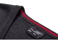 Daiber JN 657 Pánská svetrová vesta s&nbsp;výstřihem do V 02.0657 black 7