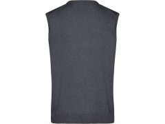Daiber JN 657 Pánská svetrová vesta s&nbsp;výstřihem do V 02.0657 anthracite melange 8