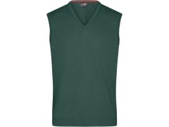 Daiber JN 657 Pánská svetrová vesta s výstřihem do V 02.0657 forest green 6