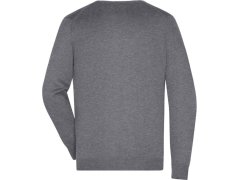 Daiber JN 659 Pánský svetr s výstřihem do V 02.0659 grey heather 2