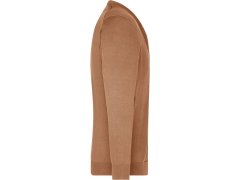 Daiber JN 661 Pánský pletený cardigan s&nbsp;výstřihem do V 02.0661 camel 5
