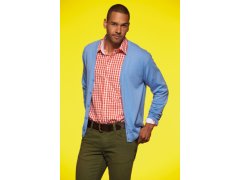 Daiber JN 661 Pánský pletený cardigan s výstřihem do V 02.0661 royal 5
