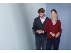 Daiber JN 661 Pánský pletený cardigan s výstřihem do V 02.0661 bordeaux 4