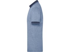 Daiber JN 706 Pánské žerzejové melírované polo 02.0706 blue melange/navy 3