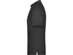 Daiber JN 728 Pánské piqué polo s kontrastní légou 02.0728 black/red 4