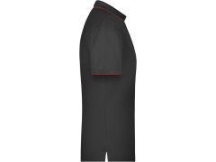 Daiber JN 728 Pánské piqué polo s kontrastní légou 02.0728 black/red 5