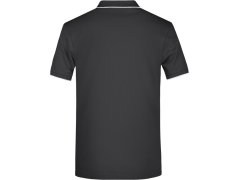 Daiber JN 728 Pánské piqué polo s kontrastní légou 02.0728 black/silver 1