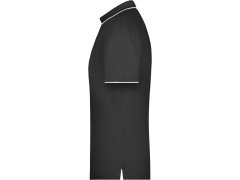 Daiber JN 728 Pánské piqué polo s kontrastní légou 02.0728 black/silver 5