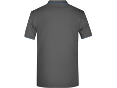 Daiber JN 728 Pánské piqué polo s kontrastní légou 02.0728 graphite/aqua 4