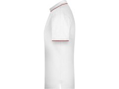 Daiber JN 728 Pánské piqué polo s kontrastní légou 02.0728 white/red 2