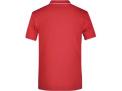 Daiber JN 728 Pánské piqué polo s kontrastní légou 02.0728 red/white 4
