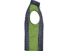 Daiber JN 740 Pánská pletená hybridní vesta 02.0740 kiwi melange/anthracite melange 1