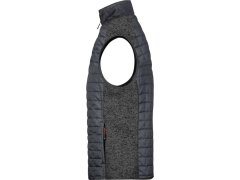 Daiber JN 740 Pánská pletená hybridní vesta 02.0740 grey melange/anthracite melange 6