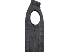 Daiber JN 740 Pánská pletená hybridní vesta 02.0740 grey melange/anthracite melange 8