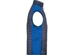 Daiber JN 740 Pánská pletená hybridní vesta 02.0740 royal melange/anthracite melange 2
