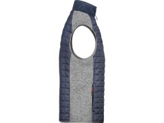 Daiber JN 740 Pánská pletená hybridní vesta 02.0740 light melange/anthracite melange 2