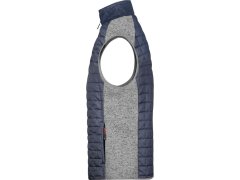 Daiber JN 740 Pánská pletená hybridní vesta 02.0740 light melange/anthracite melange 6