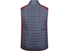 Daiber JN 740 Pánská pletená hybridní vesta 02.0740 red melange/anthracite melange 5