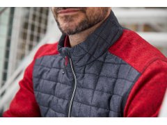 Daiber JN 742 Pánská pletená hybridní bunda 02.0742 kiwi melange/anthracite melange 2