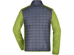 Daiber JN 742 Pánská pletená hybridní bunda 02.0742 kiwi melange/anthracite melange 6