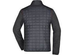 Daiber JN 742 Pánská pletená hybridní bunda 02.0742 grey melange/anthracite melange 6