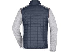 Daiber JN 742 Pánská pletená hybridní bunda 02.0742 light melange/anthracite melange 4