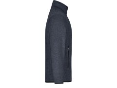 Daiber JN 762 Pánská pletená fleecová bunda 02.0762 dark grey melange/silver 4