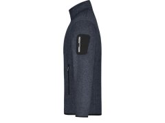 Daiber JN 762 Pánská pletená fleecová bunda 02.0762 dark grey melange/silver 8