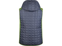Daiber JN 768 Pánská pletená hybridní vesta 02.0768 kiwi melange/anthracite melange 7