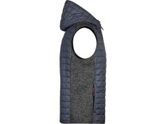 Daiber JN 768 Pánská pletená hybridní vesta 02.0768 grey melange/anthracite melange 4