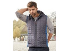 Daiber JN 768 Pánská pletená hybridní vesta 02.0768 royal melange/anthracite melange 2