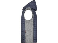 Daiber JN 768 Pánská pletená hybridní vesta 02.0768 light melange/anthracite melange 4