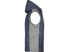 Daiber JN 768 Pánská pletená hybridní vesta 02.0768 light melange/anthracite melange 6